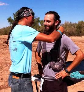 The finish line with Shaun Martin - Photo by Rina Tapia