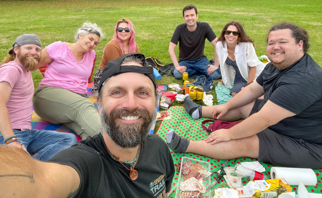 Picnic in the park.